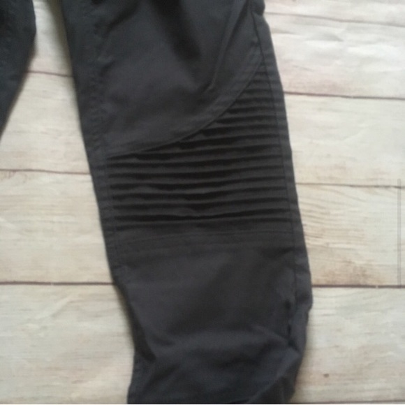 Prana Brenna coal gray skinny moto pant stretch - Picture 4 of 7